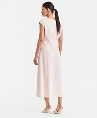 I.N.C. International Concepts Womens Cap Sleeve Ponte Knit Top Midi Skirt Macys Exclusive