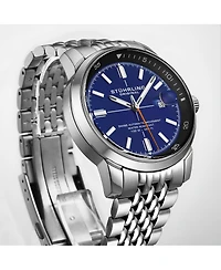 Stuhrling Trackmaster 1026 Men s Automatic Watch, 42mm Stainless Steel Bracelet