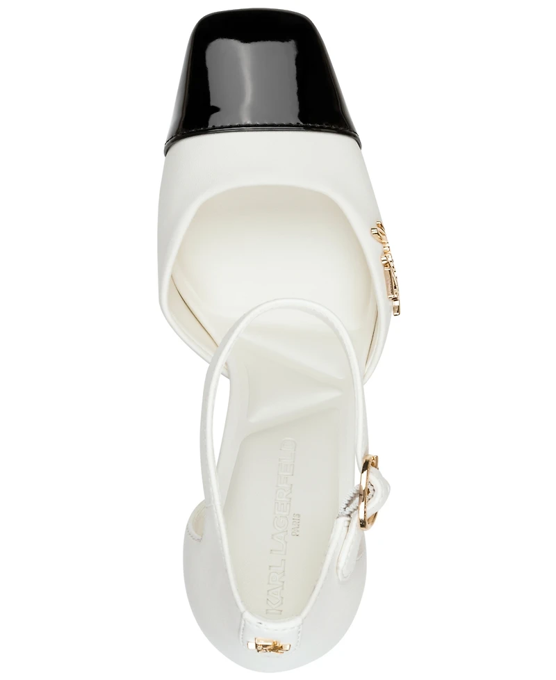 Karl Lagerfeld Paris Women's Sapphira Pin Square Toe Pumps