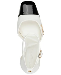 Karl Lagerfeld Paris Women's Sapphira Pin Square Toe Pumps