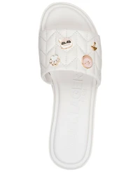 Karl Lagerfeld Paris Women's Carenza Macaron Slide Flat Sandals