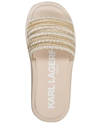 Karl Lagerfeld Paris Women's Ortley Platform Slides