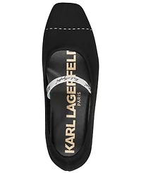 Karl Lagerfeld Paris Women's Zailey Mary Jane Slip-On Flats