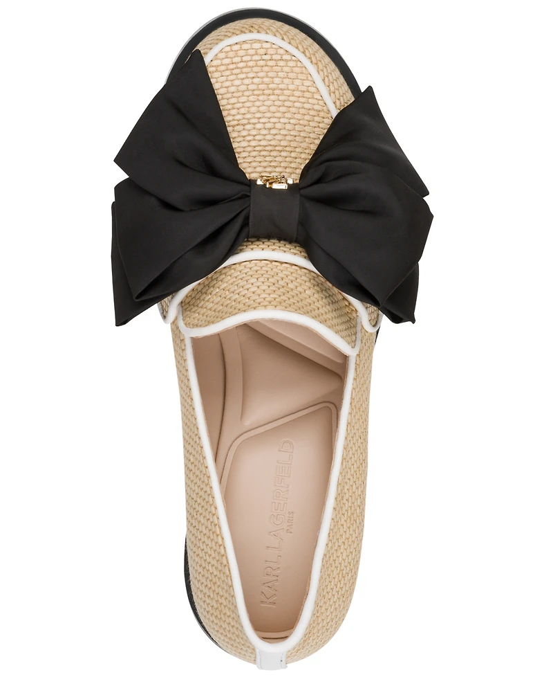Karl Lagerfeld Paris Women's Camilia Bow Slip-On Loafers