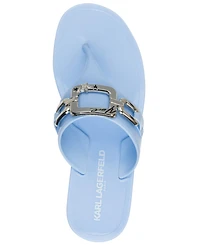 Karl Lagerfeld Paris Women's Vardice Slip-On Flat Thong Sandals