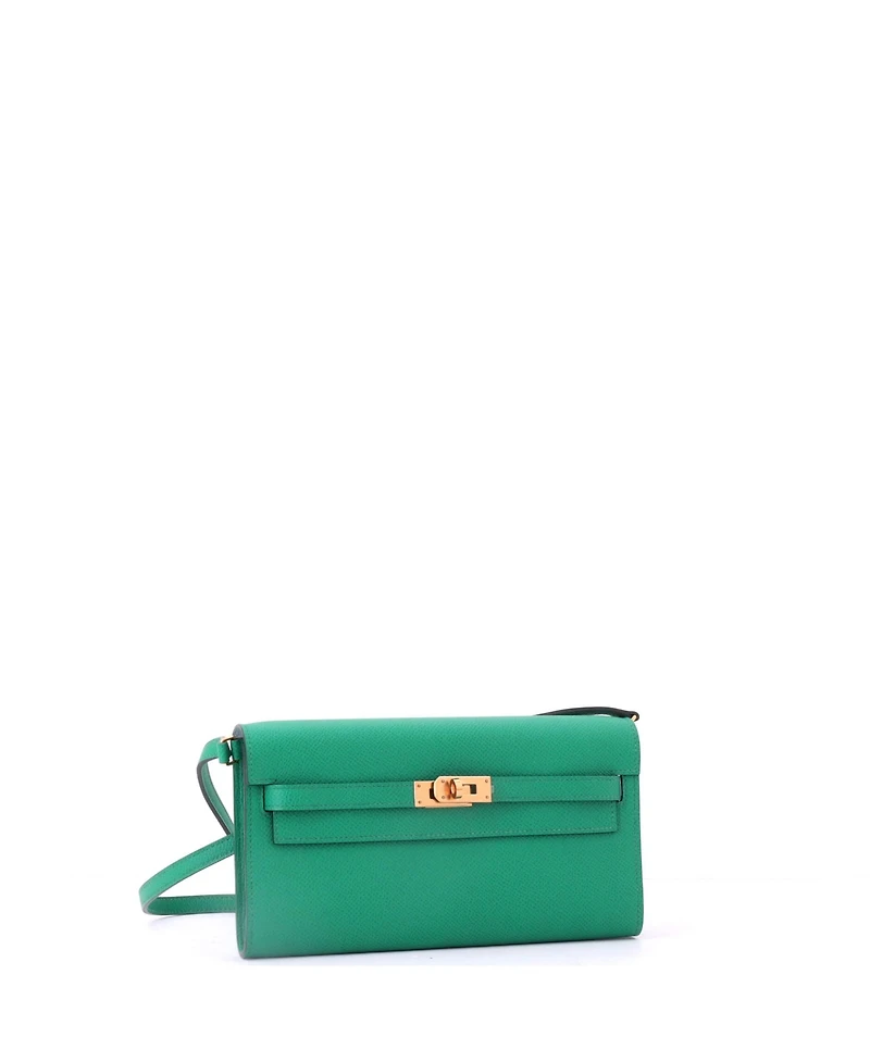Pre-Owned HERMES Kelly To Go Wallet Verso Epsom