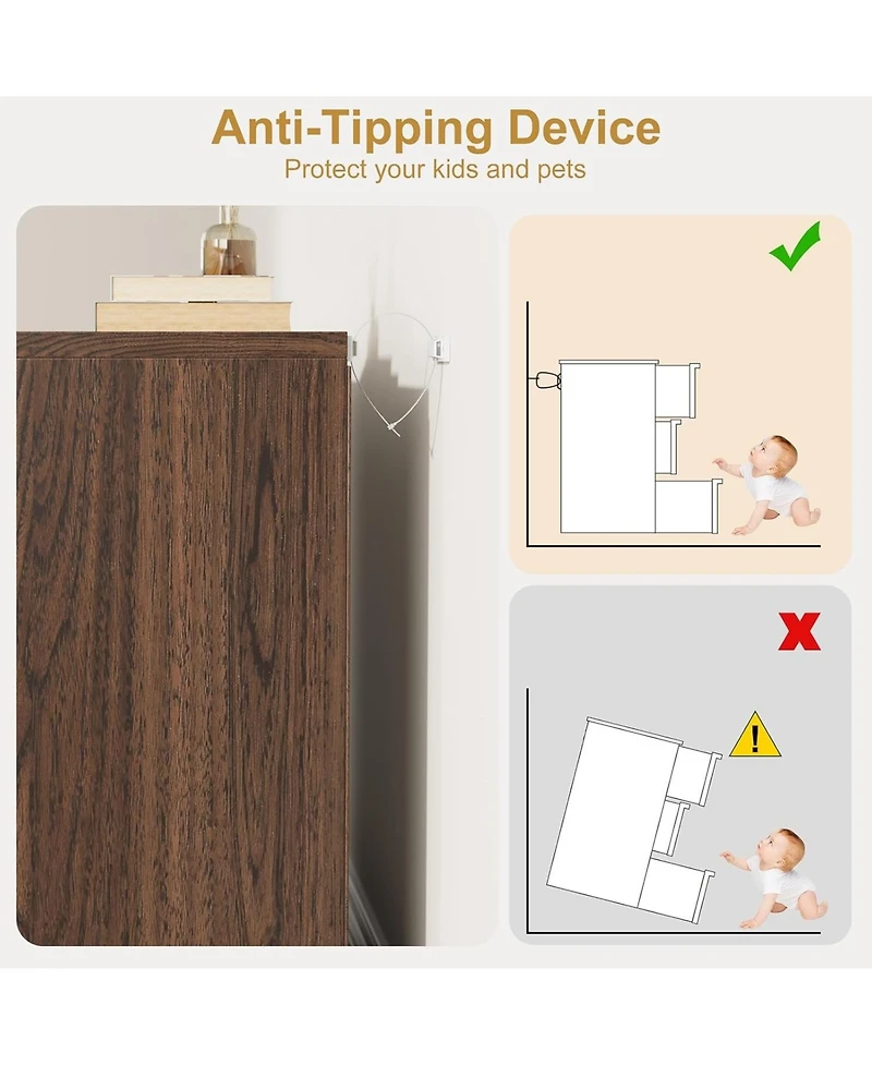 gaomon Drawer Dresser for Bedroom, Nightstand 4 Chest of Drawers with Large Storage, Small Modern Bedside End Table Living Room