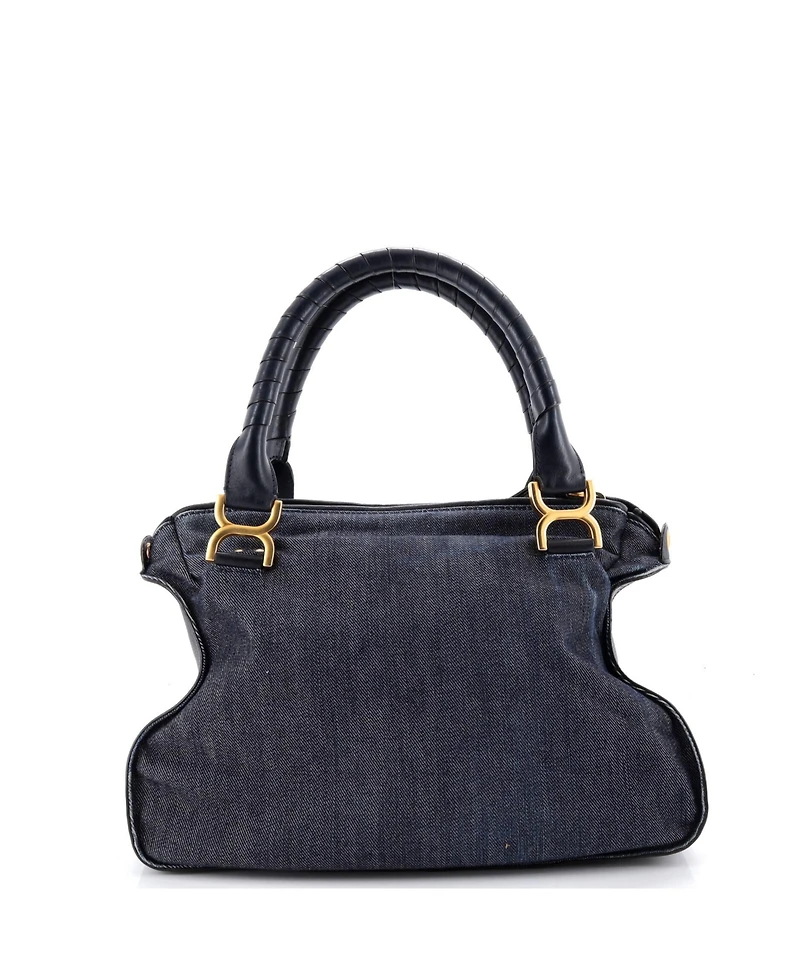 Pre-Owned Chloe Medium Marcie Satchel Denim