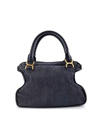 Pre-Owned Chloe Medium Marcie Satchel Denim