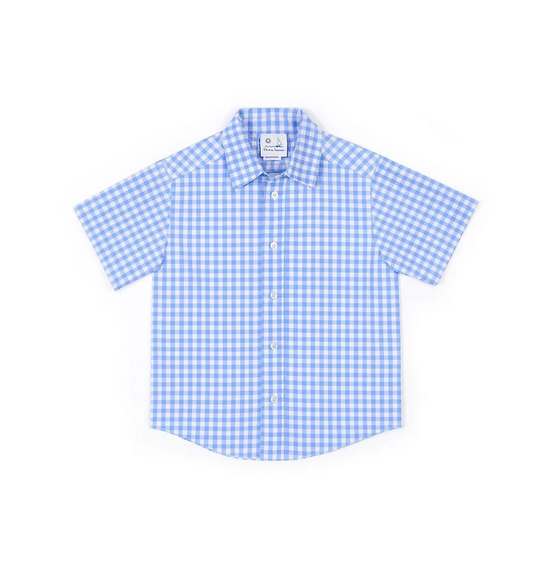 Florence Eiseman Little Boys Gingham Camp Shirt