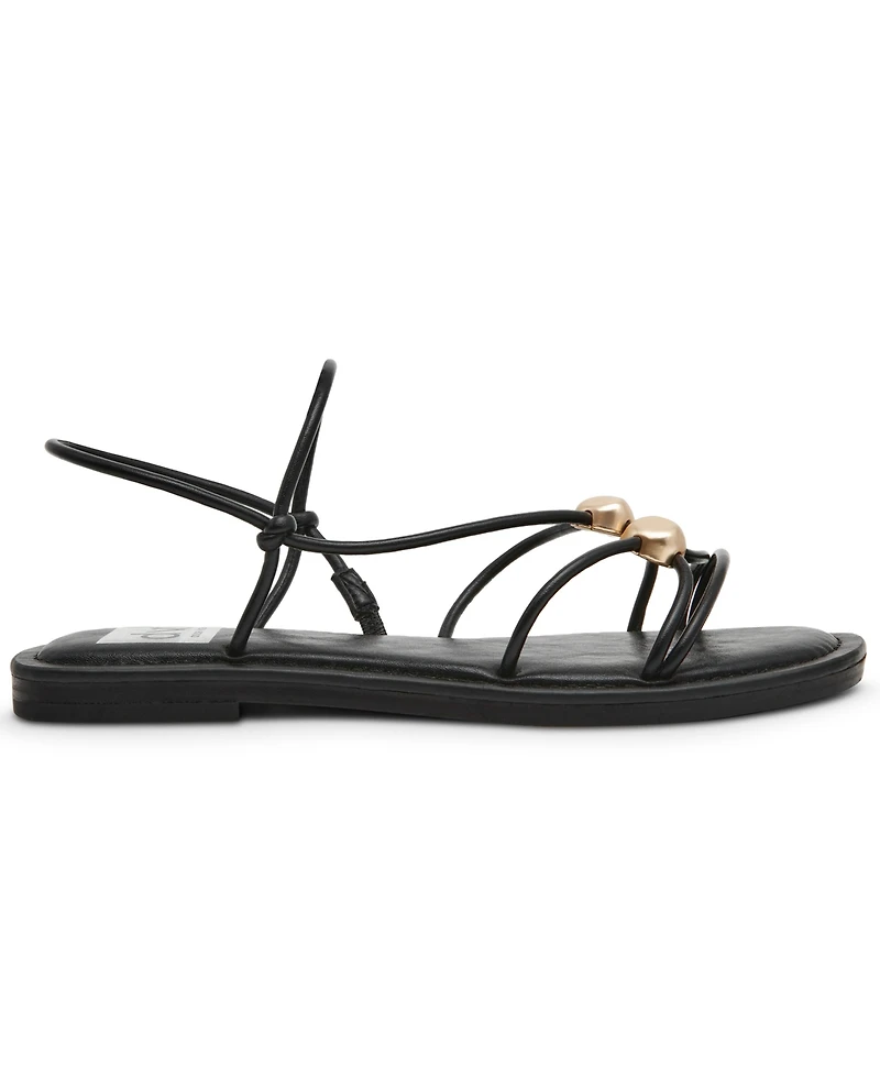 Dv Dolce Vita Women's Jaide Strapped Dome Studded Jewelry Strappy Gladiator Flat Sandals