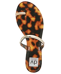 Dv Dolce Vita Women's Ivonna Embellished Toe Ring Jelly Flat Sandals