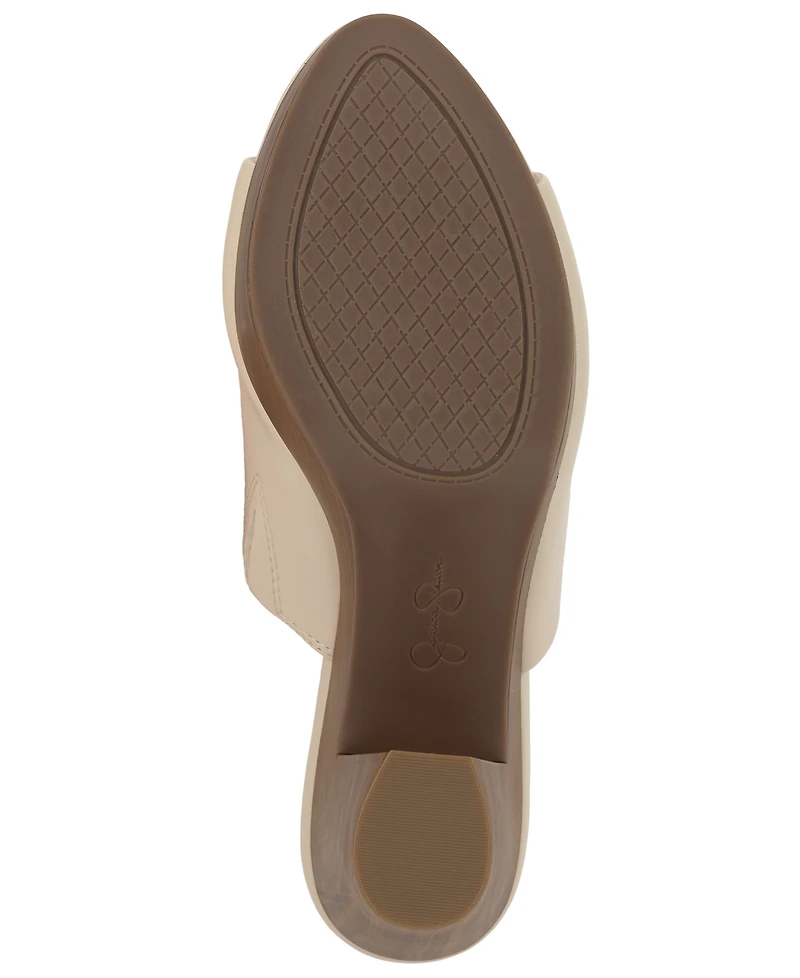 Jessica Simpson Women's Shelbie Block Heel Platform Mules