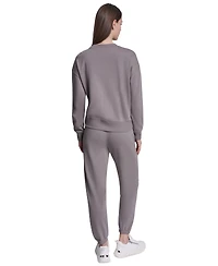 Dkny Sport Women's Crew Neck Pull-On Sweatshirt