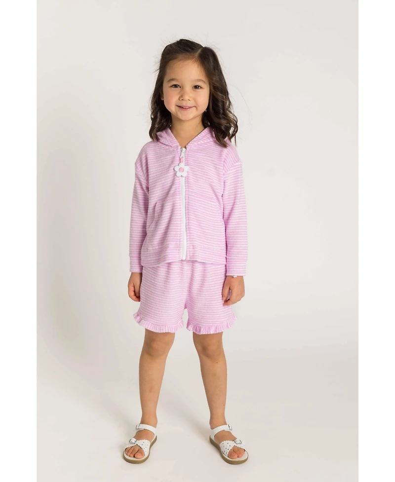 Florence Eiseman Little Girl Stripe Terry Shorts