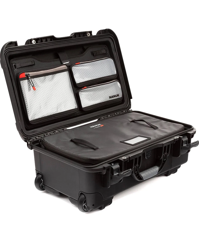 Nanuk Media Series 935 Wheeled Waterproof Hard Case with N-Cubik 13L Insert and Lid Organizer