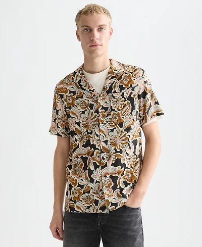 Scotch & Soda Men's Printed Short-Sleeve Shirt