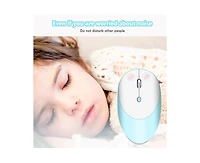 Risokeys Tri-Mode Silent Wireless Mouse: Bluetooth 5.0/3.0 + 2.4G, 3-Speed Dpi, for Office/Study, Slim & Easy-to-Use for Professionals/Students