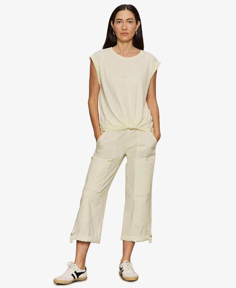 Sanctuary Petite Short-Sleeve Crew Neck T-Shirt