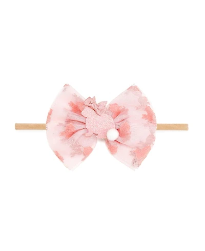Sweet Wink Baby Girls Honey Bunny Easter Tulle Bow Baby Headband