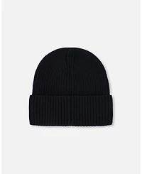 Deux par Kids Unisex Knit Hat Black - Toddler|Child