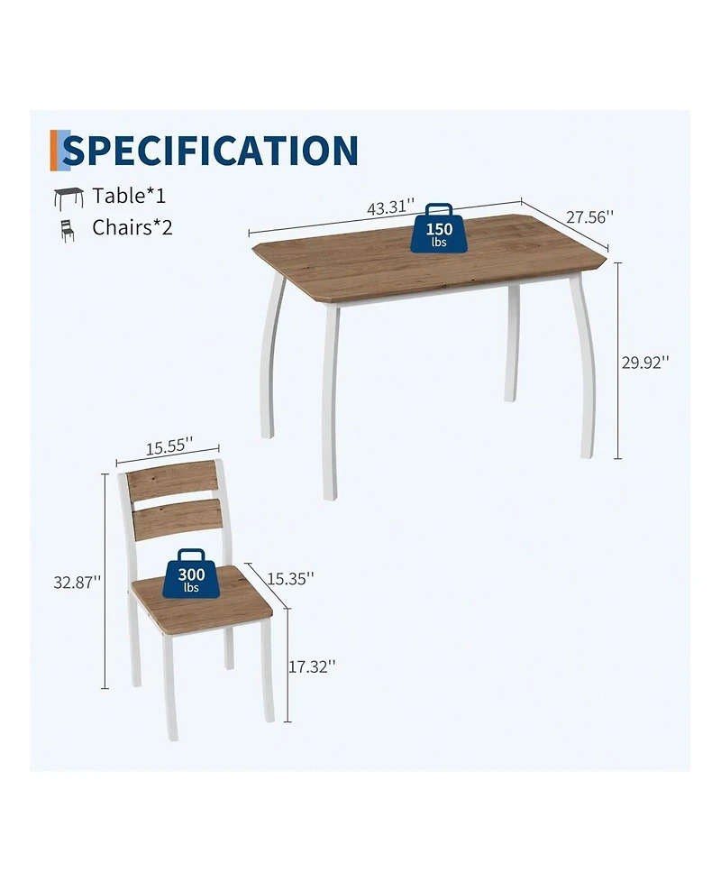 Gaomon Kitchen Table Dining Table Set For 4 5 Piece Metal Frame Kitchen Table And Chair Set for Dining Room