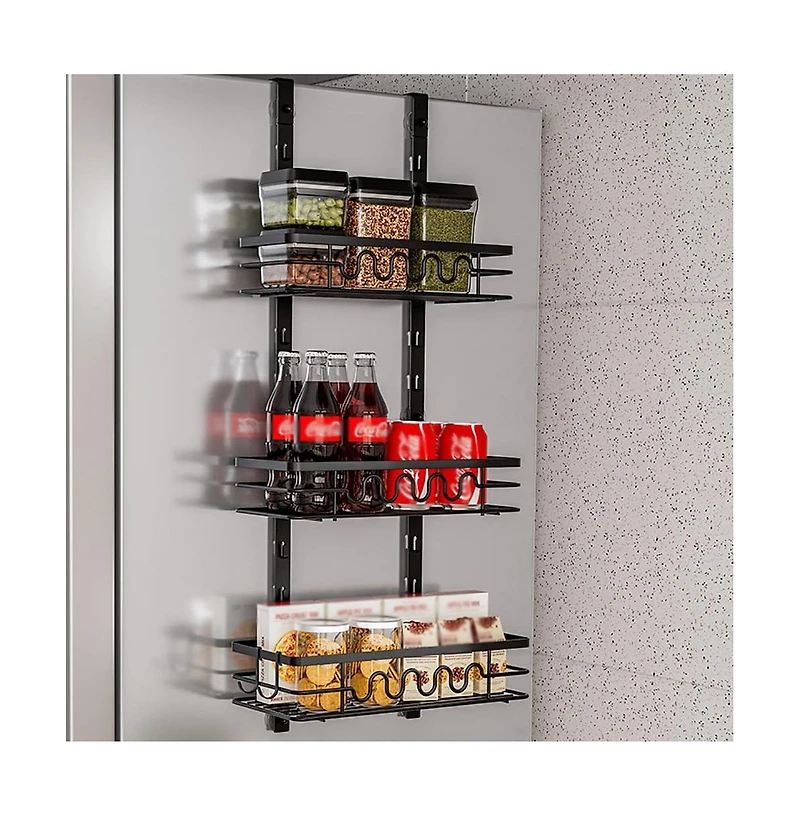 Homfan Over The Door Pantry Organizer, Bathroom Organizer Shelves