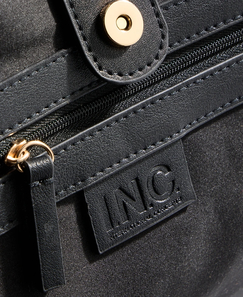 I.n.c. International Concepts Square Straw Tote Bag, Macy's Exclusive