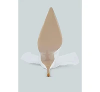 Womens princess organza wrapped style heeled ankle boots