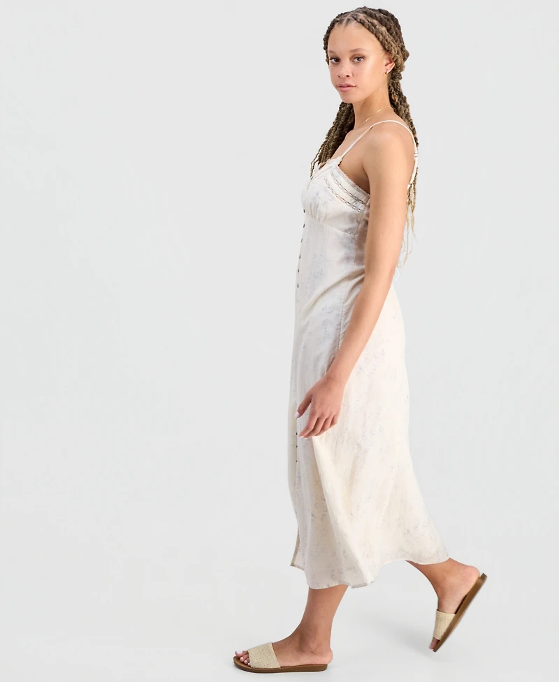 Lucky Brand Juniors' Festival Lace-Trimmed Slip Dress