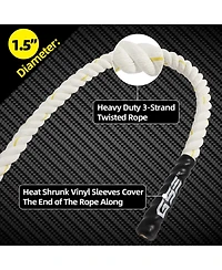 Gse Games & Sports Expert Gym Polyester Climbing Rope, 1.5" Diameter Workout Rope