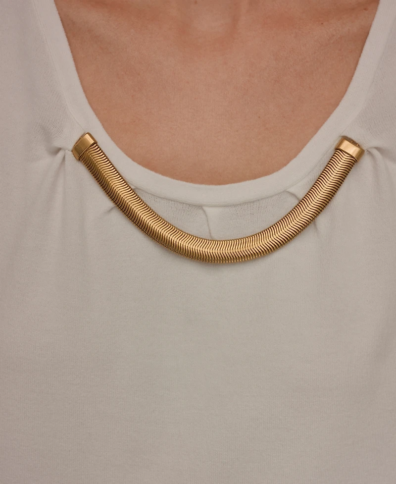 Donna Karan New York Women's Scoop Neck Top