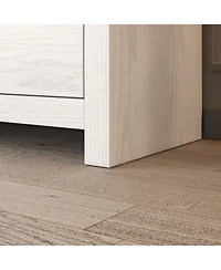 Homsee White Mirror Finished Wooden 9-Drawer Chest of Drawers, Dresser