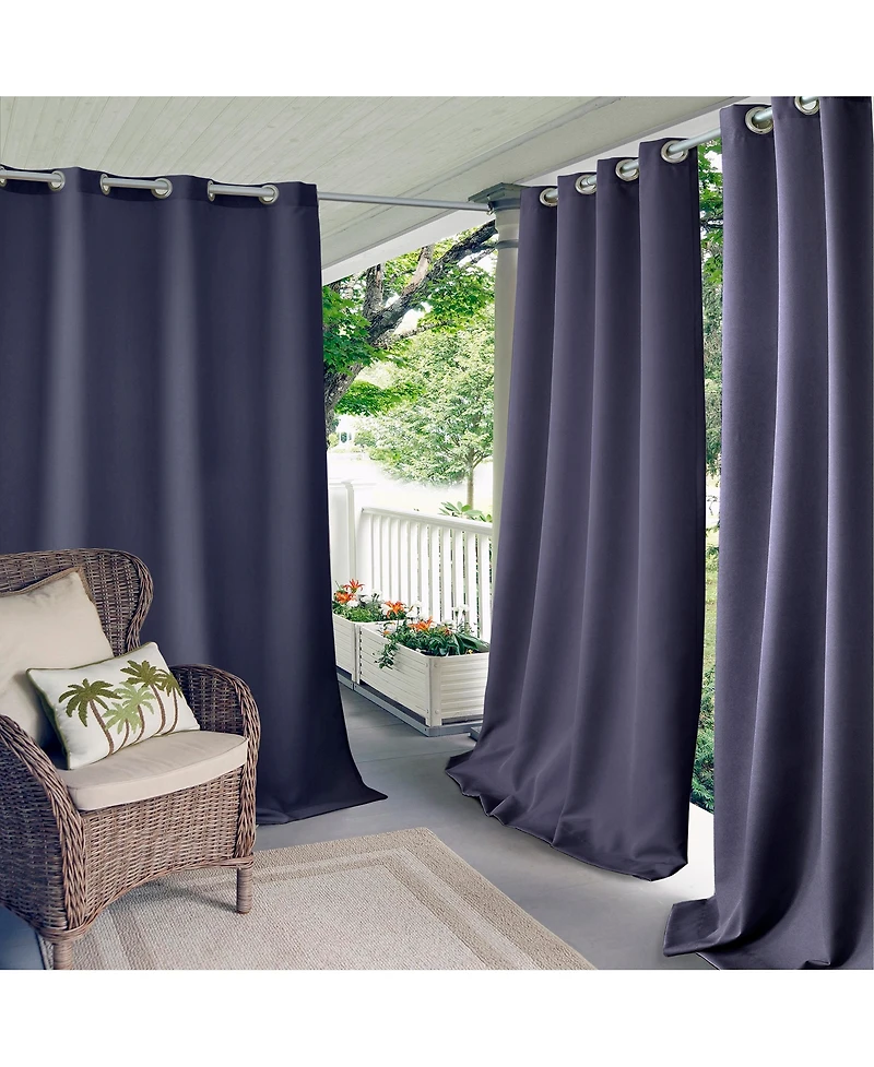 Elrene Home Fashions Connor Solid Indoor Outdoor Window Curtain
