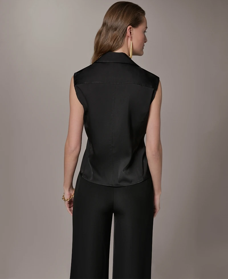 Donna Karan New York Petite Button-Front Shirt