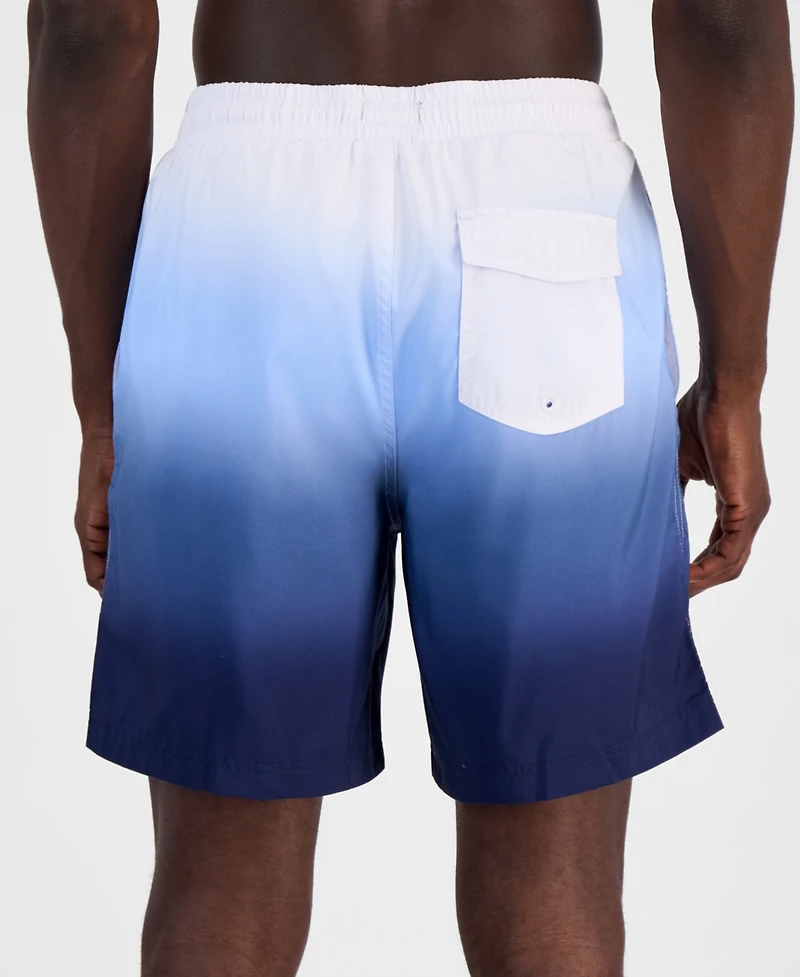 Club Room Men's Kenji Ombre Swim Trunks, Created for Macy's
