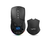 Risokeys Dual-Mode Wireless Gaming Mouse,Rgb Backlit Rechargeable 650mAh,4 Adjustable Dpi 800-4800,Silent Click,Ergonomic Honeycomb Design