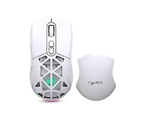Risokeys Dual-Mode Wireless Gaming Mouse,Rgb Backlit Rechargeable 650mAh,4 Adjustable Dpi 800-4800,Silent Click