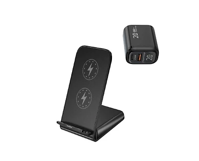 Risokeys 15W Fast Charging Wireless Charger with Charging Port