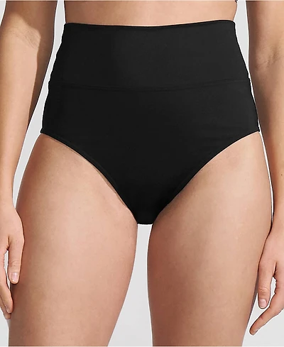 Lands' End Women's Petite Pinchless High Waisted Bikini Bottoms