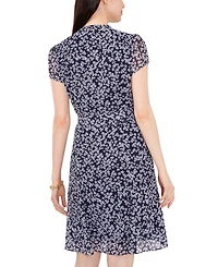 Msk Women's V-Neck Shirt Dress