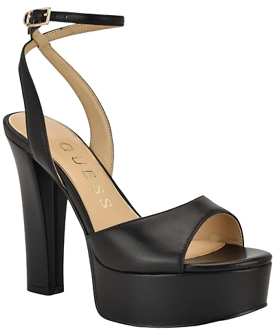 Guess Women's Hitten High Block Heel Platform Sandals