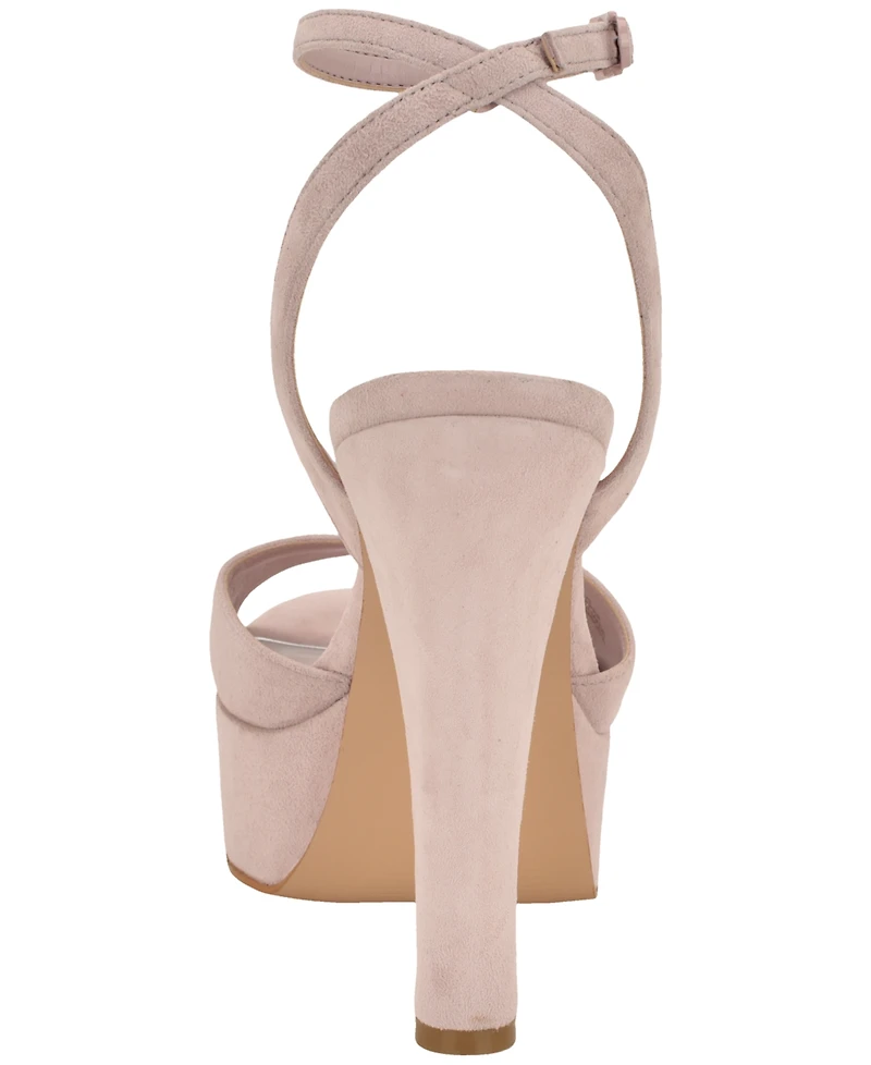 Guess Women's Hitten High Block Heel Platform Sandals