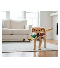 Aostirmotor Durable Duck Dog Toy for Aggressive Chewers, Interactive Plush with Squeaker & Crinkle Sound for Tug-of-War and Play