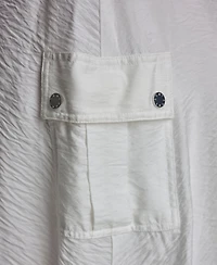 Dkny Women's Pull-On Bubble Hem Cargo Skirt