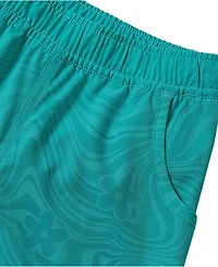 Lands' End Girls Chlorine Resistant Magic Print Board Swimsuit Shorts