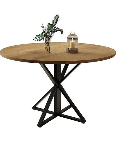 Kitchen Table Round Dining Table for 4 Farmhouse Kitchen Table Circle Dinner Table