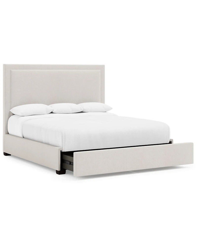 Morgan King Upholstered Storage Bed