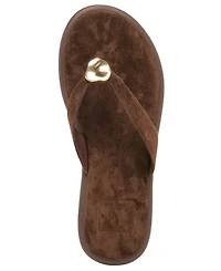 Dolce Vita Women's Jaina Dome Embellished Thong Flat Sandals