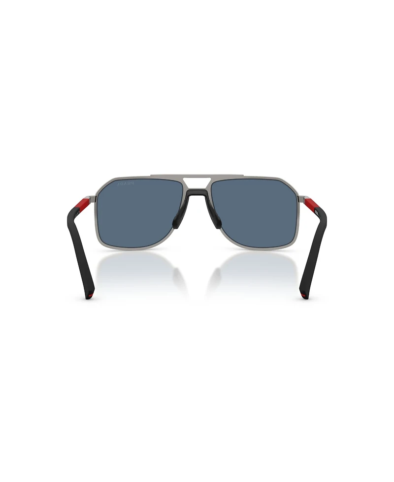 Prada Linea Rossa Men's Pilot Sunglasses, Ps B51S
